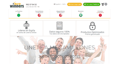 Desktop Screenshot of eurowinners.com